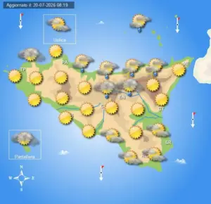 Meteo Sicilia di venerdì 24 luglio