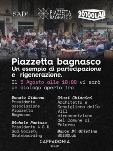 ll significato sociale degli spazi urbani. Se ne parla martedì 5 agosto in piazzetta Bagnasco