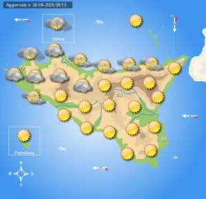 Meteo Sicilia di sabato 29 e domenica 30 agosto