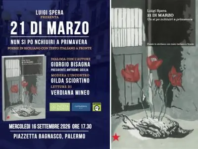In piazzetta Bagnasco Luigi Spera presenta “21 di Marzo. Nun si po nchiuiri a primavera”