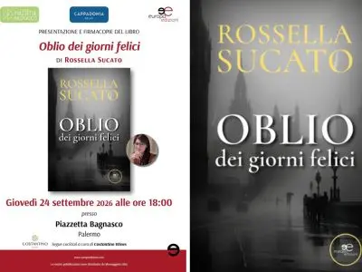 “Oblio dei giorni felici” il libro di Rossella Sucato in piazzetta Bagnasco