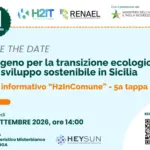 H2InComune arriva a Catania il 30 settembre, al centro la rivoluzione dell’idrogeno e il ruolo della PA