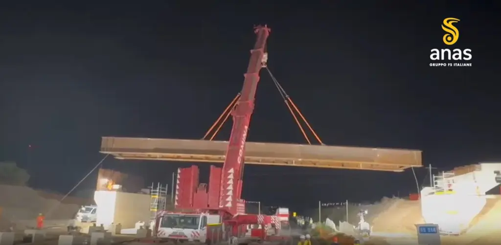 Ragusa-Catania, completato il varo di un nuovo cavalcavia a Chiaramonte Gulfi