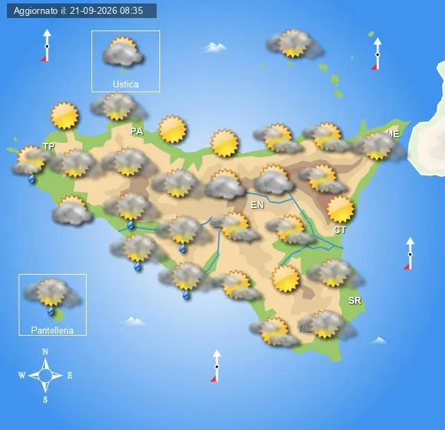 Meteo Sicilia di giovedì 24 settembre