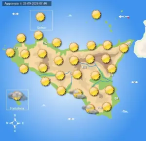 Meteo Sicilia di martedì 29 settembre