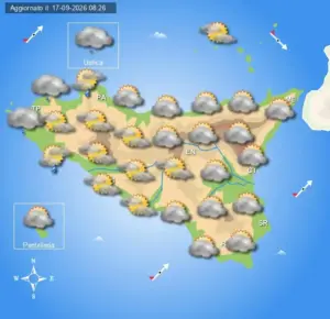 Meteo Sicilia di sabato 19 e domenica 20 settembre