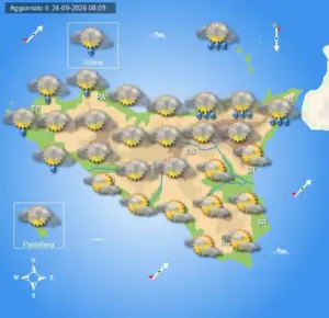 Meteo Sicilia di venerdì 25 settembre