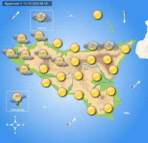 Meteo Sicilia di venerdì 16 ottobre