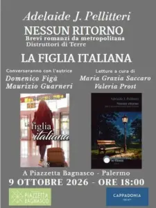 In piazzetta Bagnasco, venerdì 9 ottobre, la delicatezza della narrazione di Adelaide J. Pellitteri.