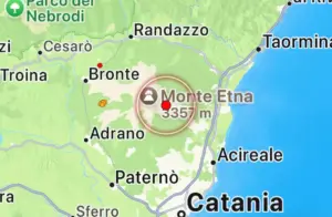 Terremoto di magnitudo 3.9 sull’Etna, scossa nel Catanese: epicentro vicino a Milo