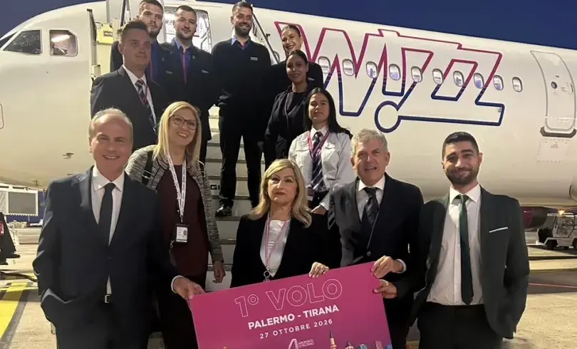 Wizz Air decolla da Palermo verso Tirana: collegamento diretto con l’Albania